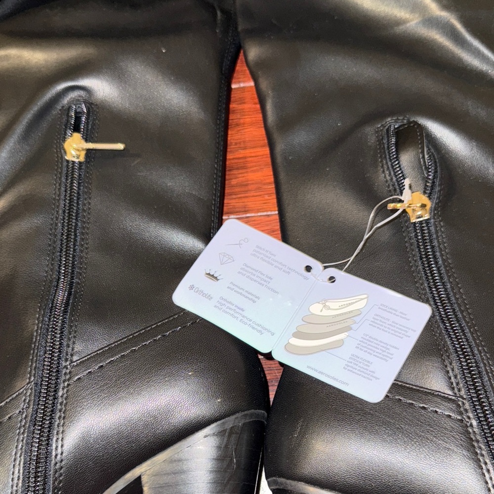 AEROSOLES Black Over the Knee Boots - Picture 3 of 6